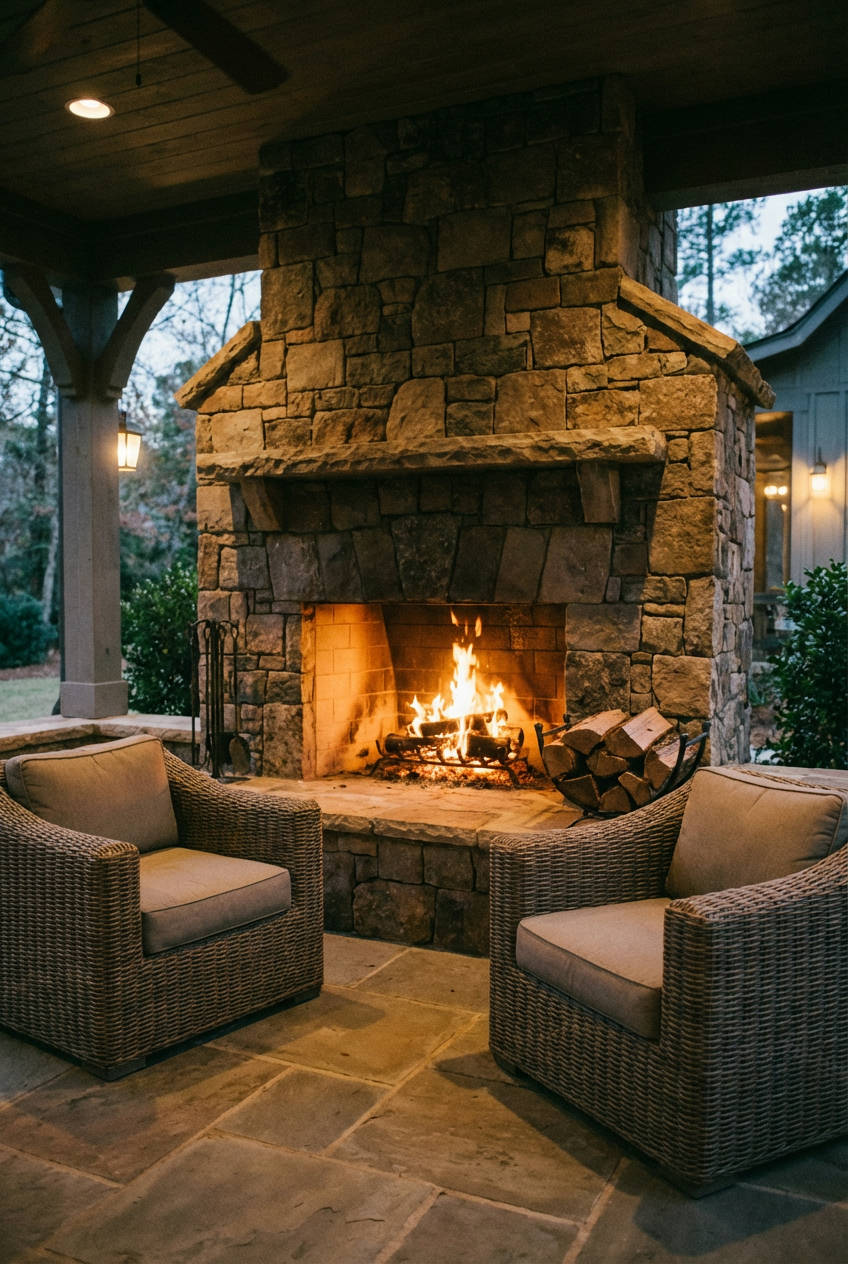 Outdoor Fireplace