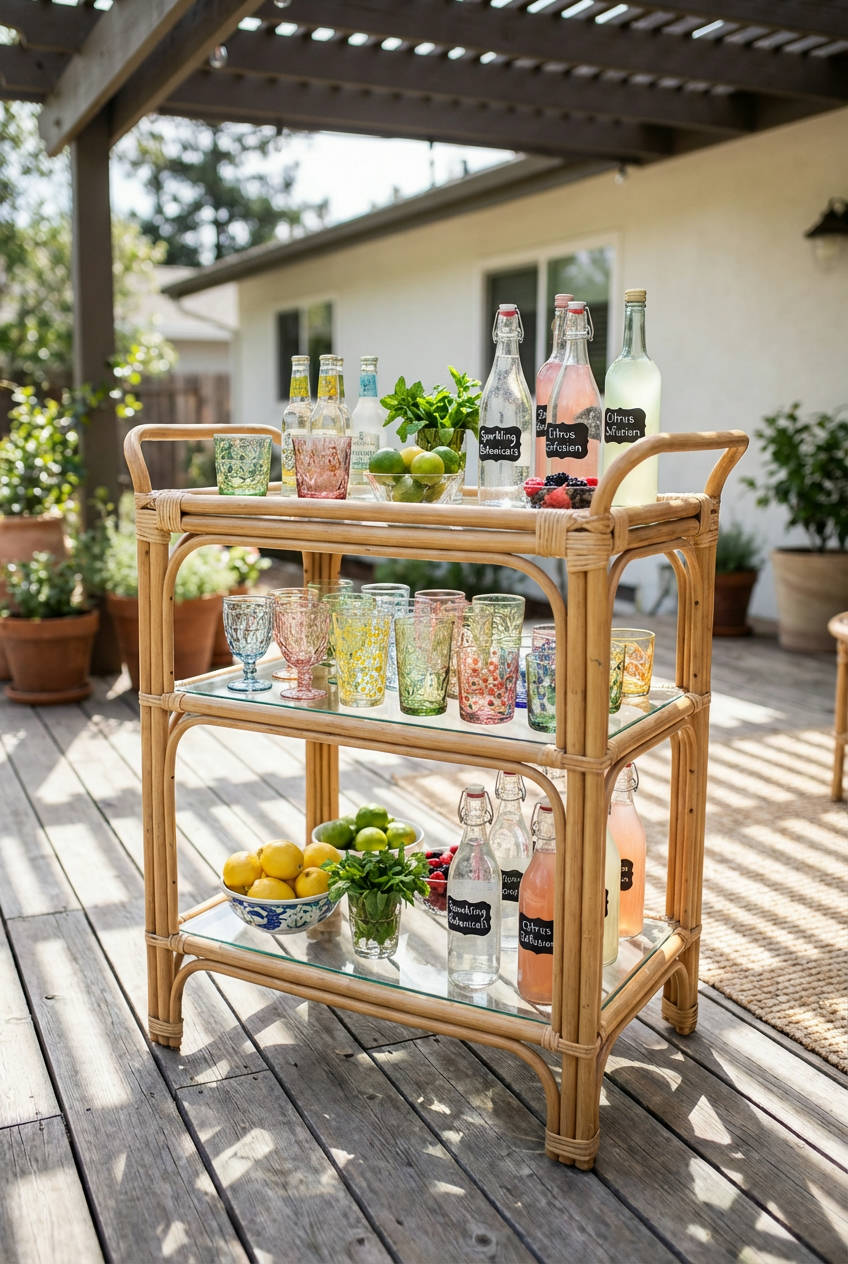 Outdoor Bar Cart
