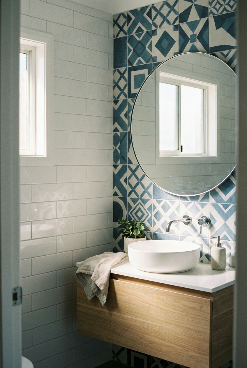 Bold Tile Accent Wall