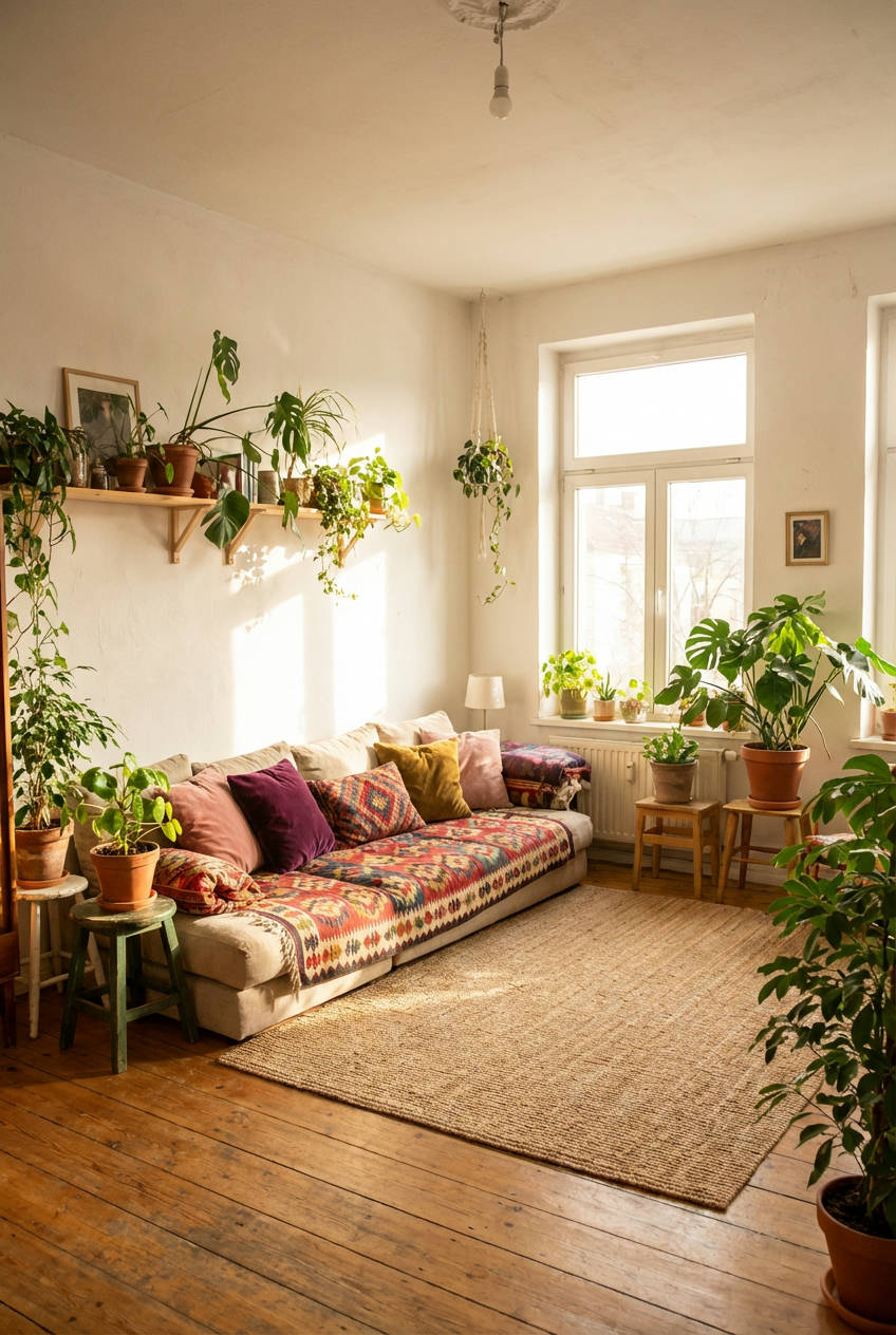 Sun-Drenched Bohemian Lounge