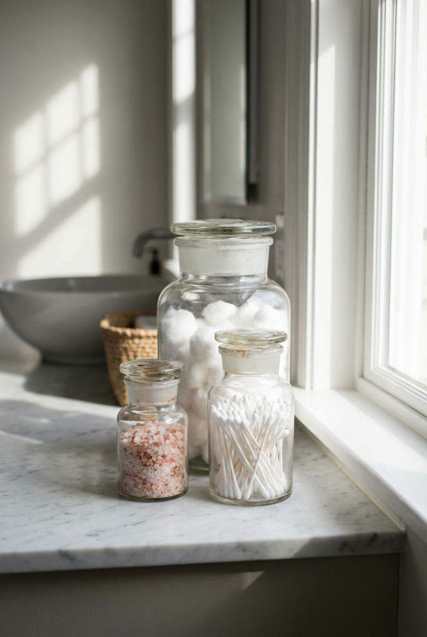 Apothecary Jars for Cotton & Swabs