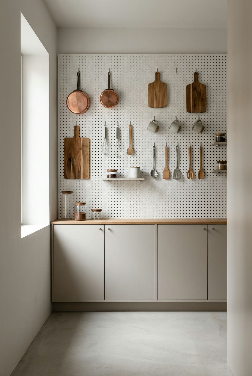 Pegboard-Wall-for-Utensils