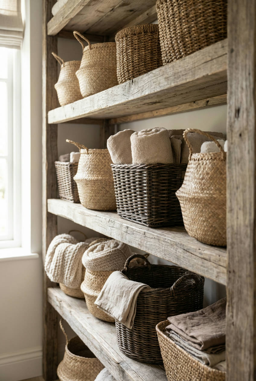 Woven Baskets for a Bohemian Touch