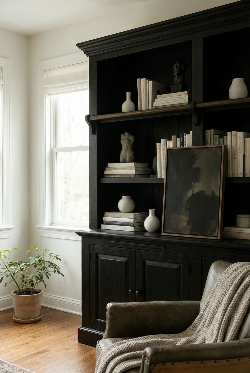 Artfully Stacked Black