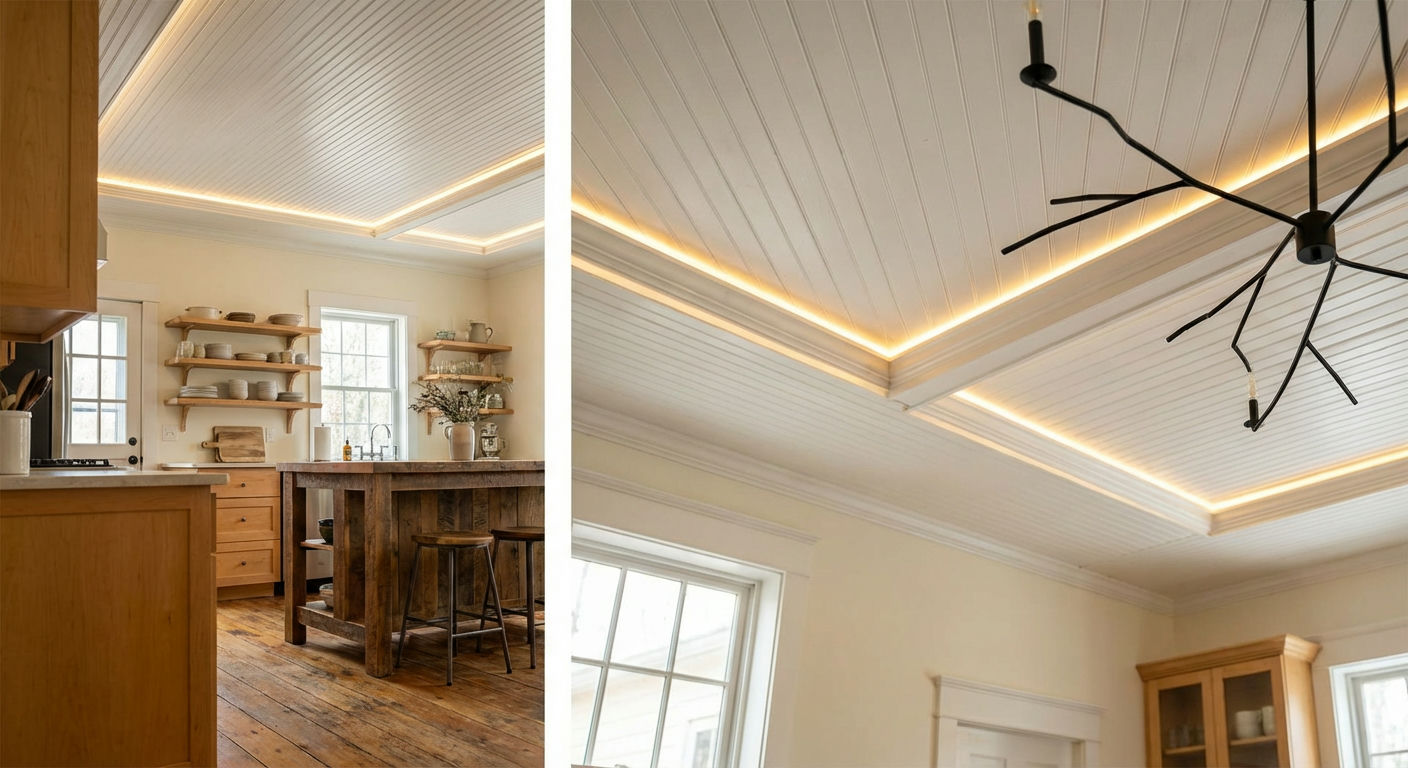 Beadboard Ceiling Treatment