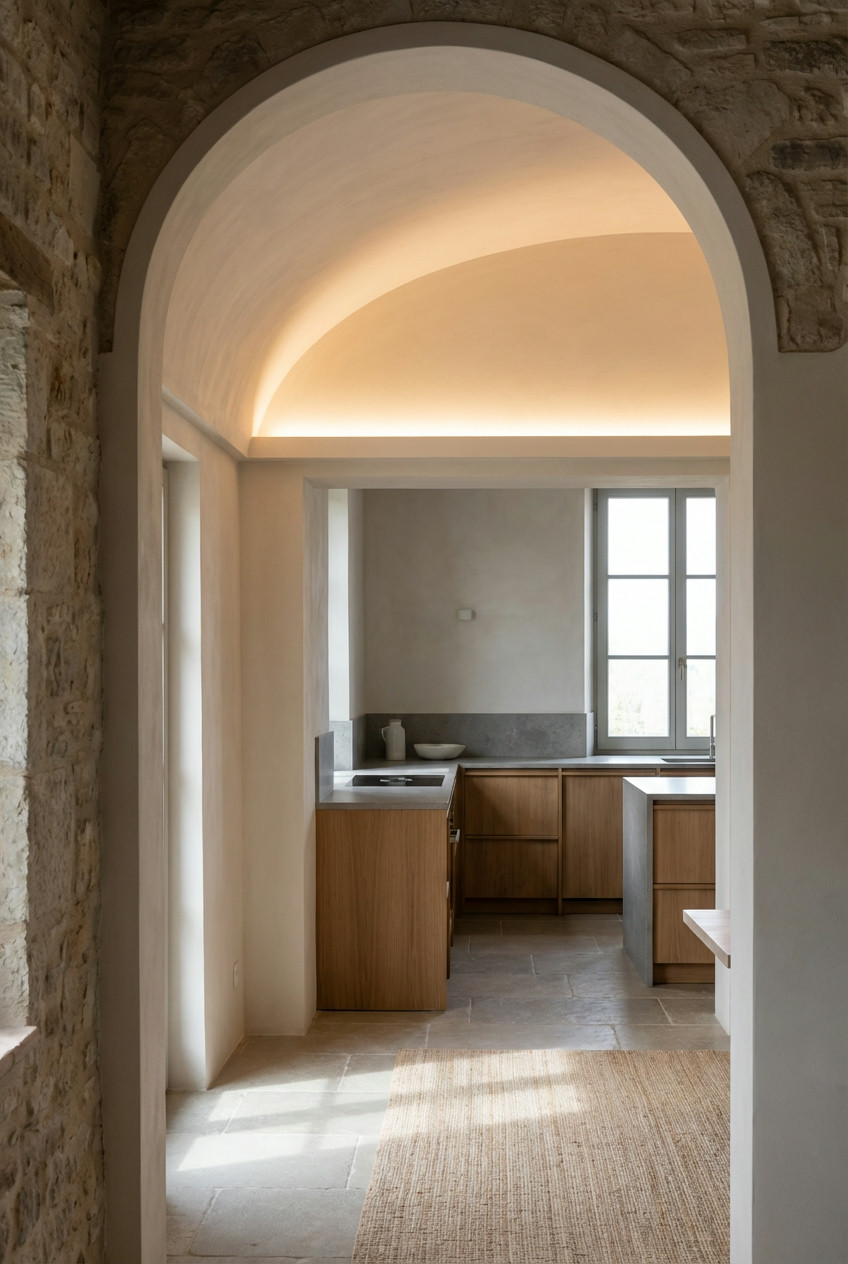 Arched Doorways & Cove Ceilings