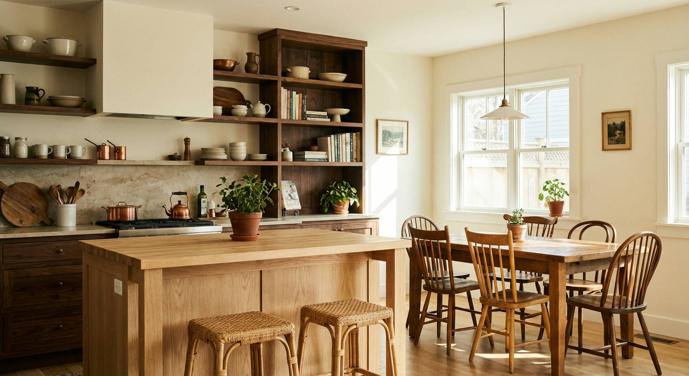 Mix of Wood Tones Furniture