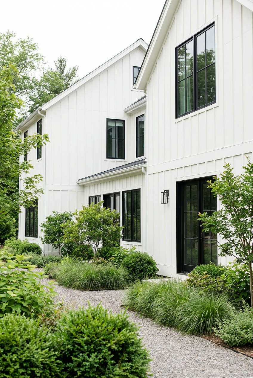 Black Window Frames for Exterior Appeal