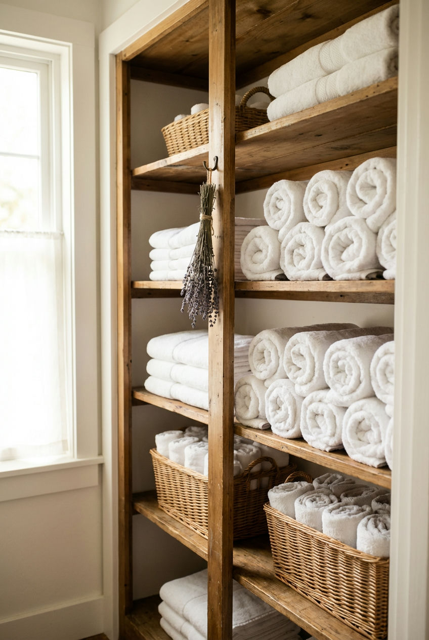 The Art of the Rolled Towel Display