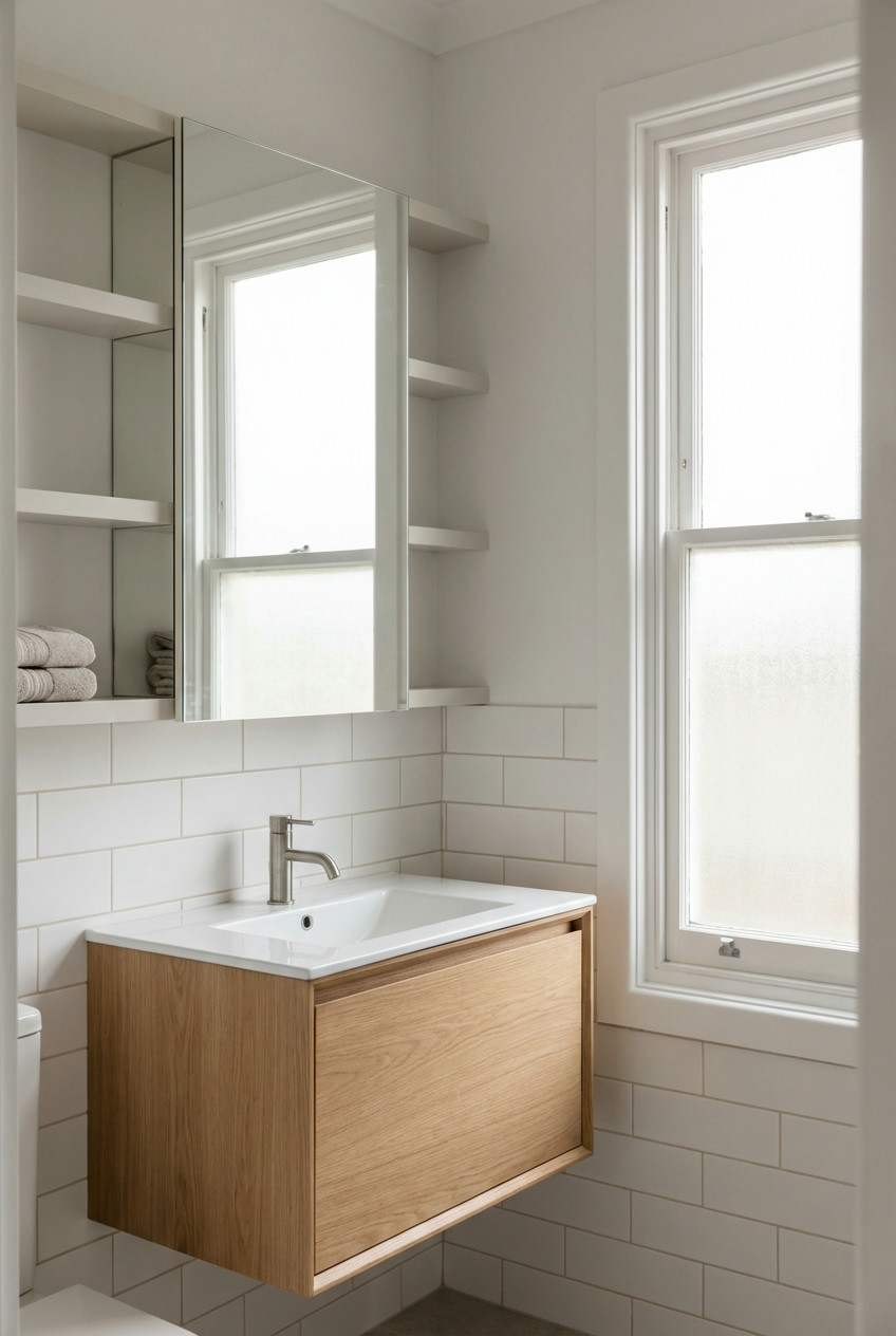 Mirror with Integrated Storage