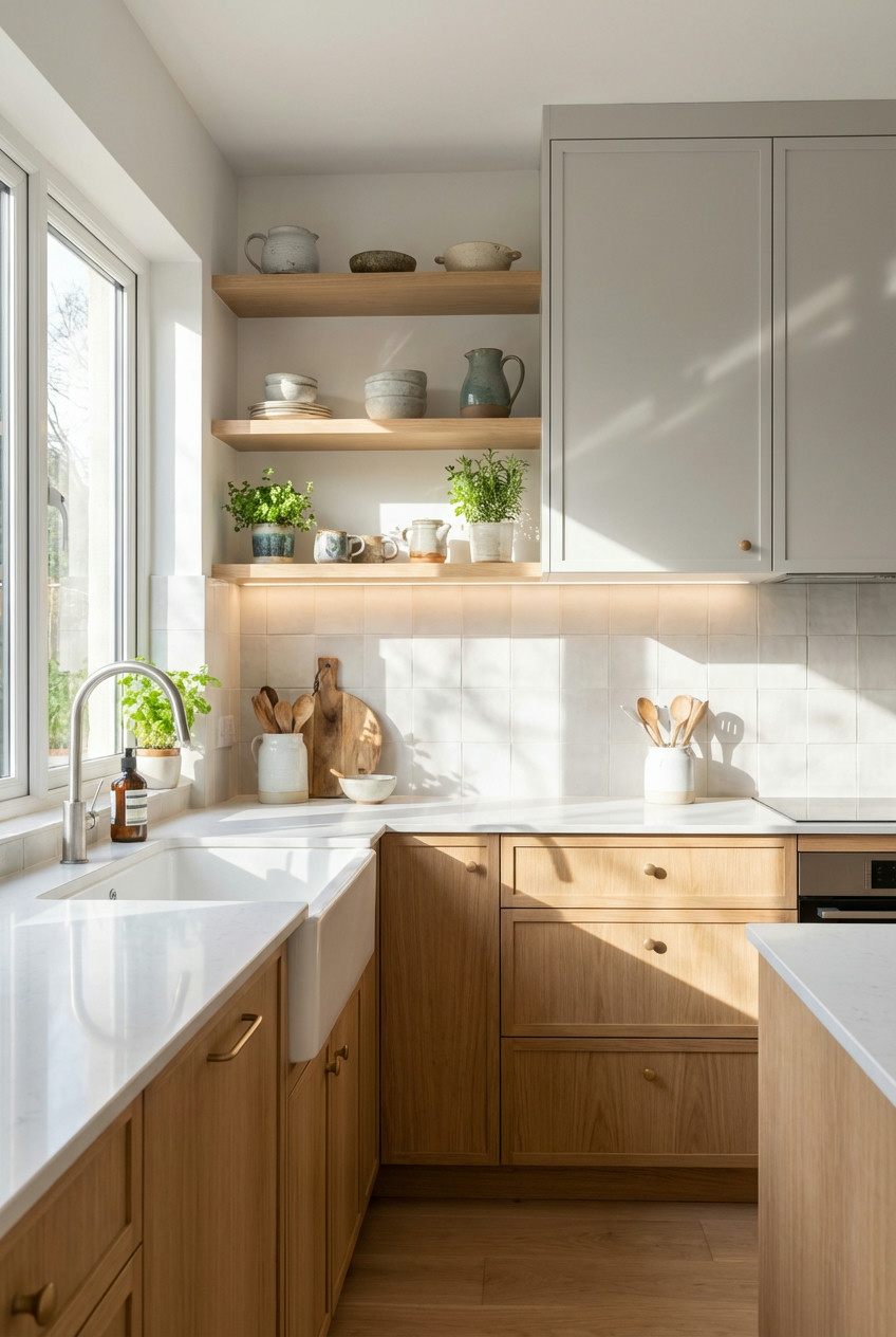 Two-Tone White Oak & Painted