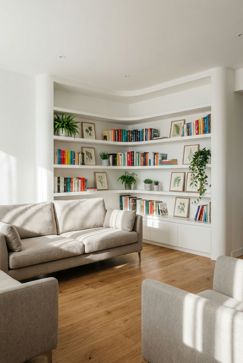 Wraparound Corner Shelving