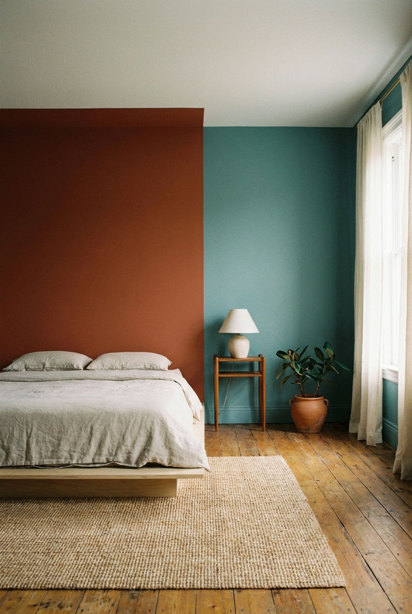 Bold Color Block Walls
