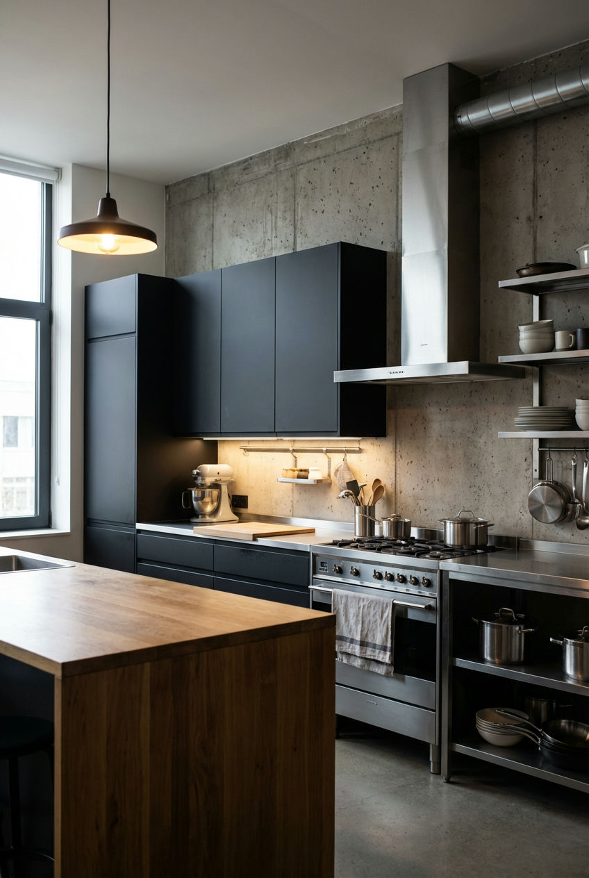Modern Industrial Black