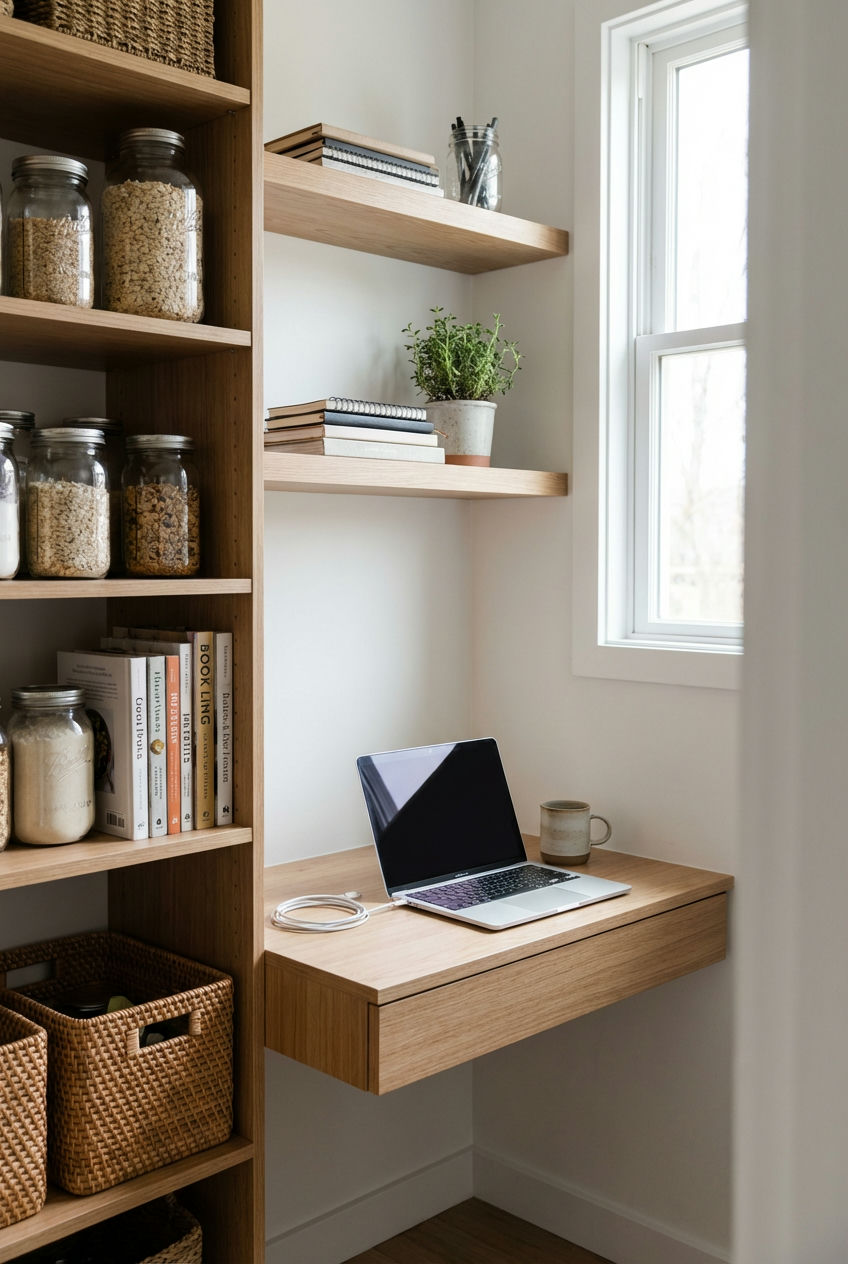 Integrated Pantry Desks