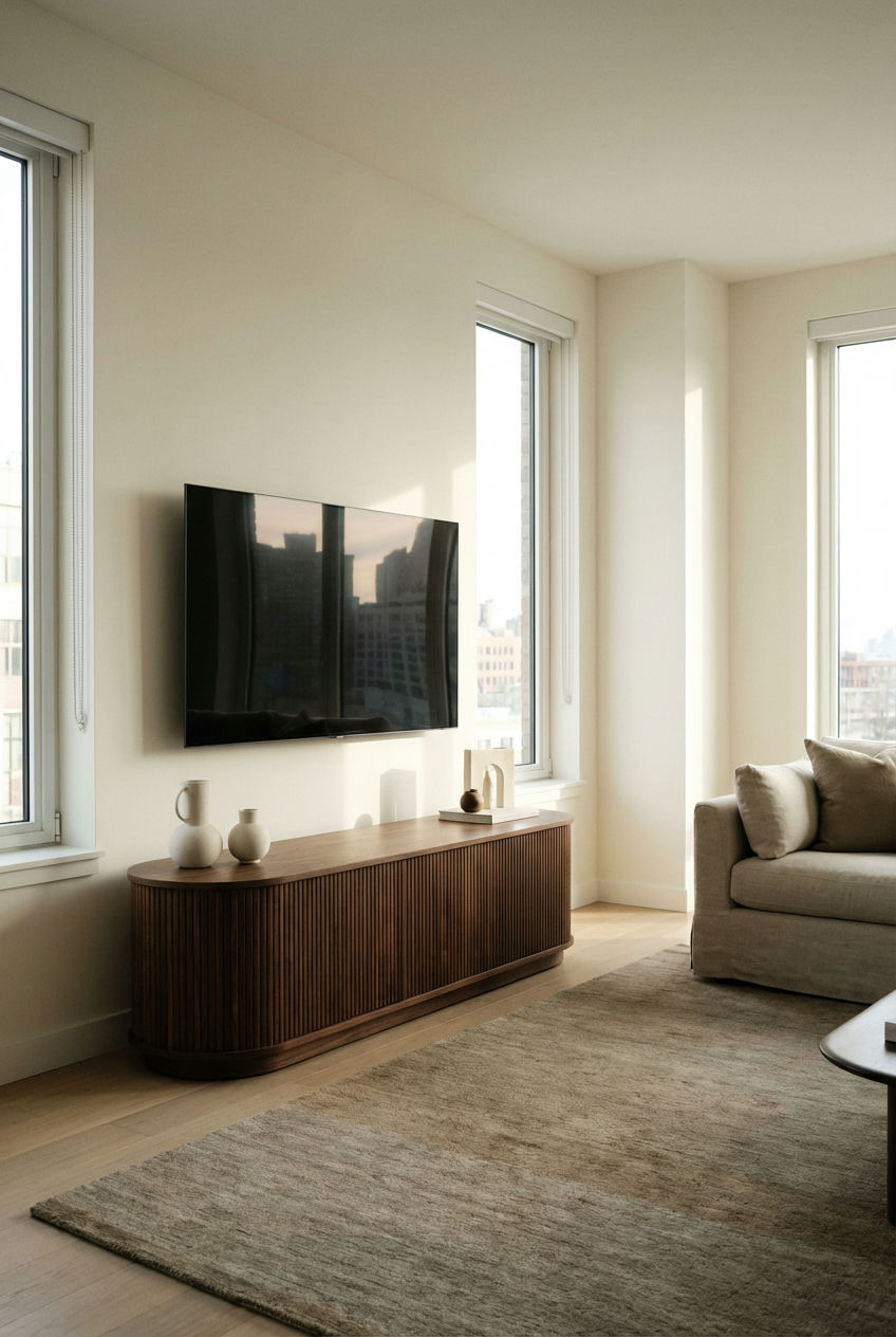 The Sculptural Media Console
