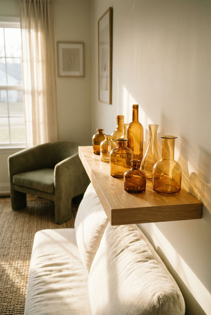 Amber Glass Accents