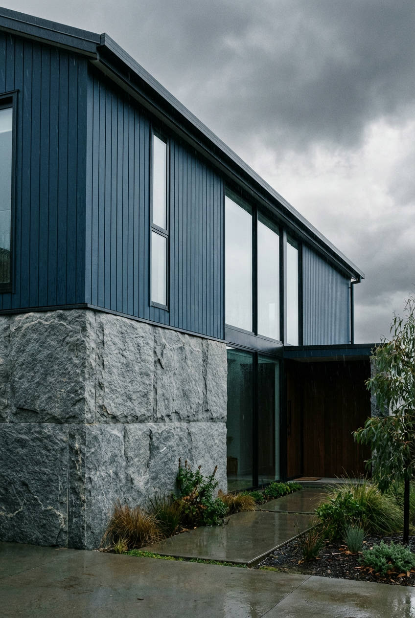 Dramatic Dark Blue and Grey Stone