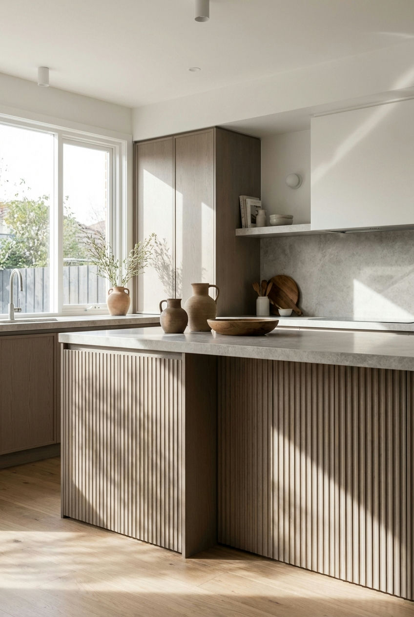 Fluted Details & Ribbed Textures on Islands