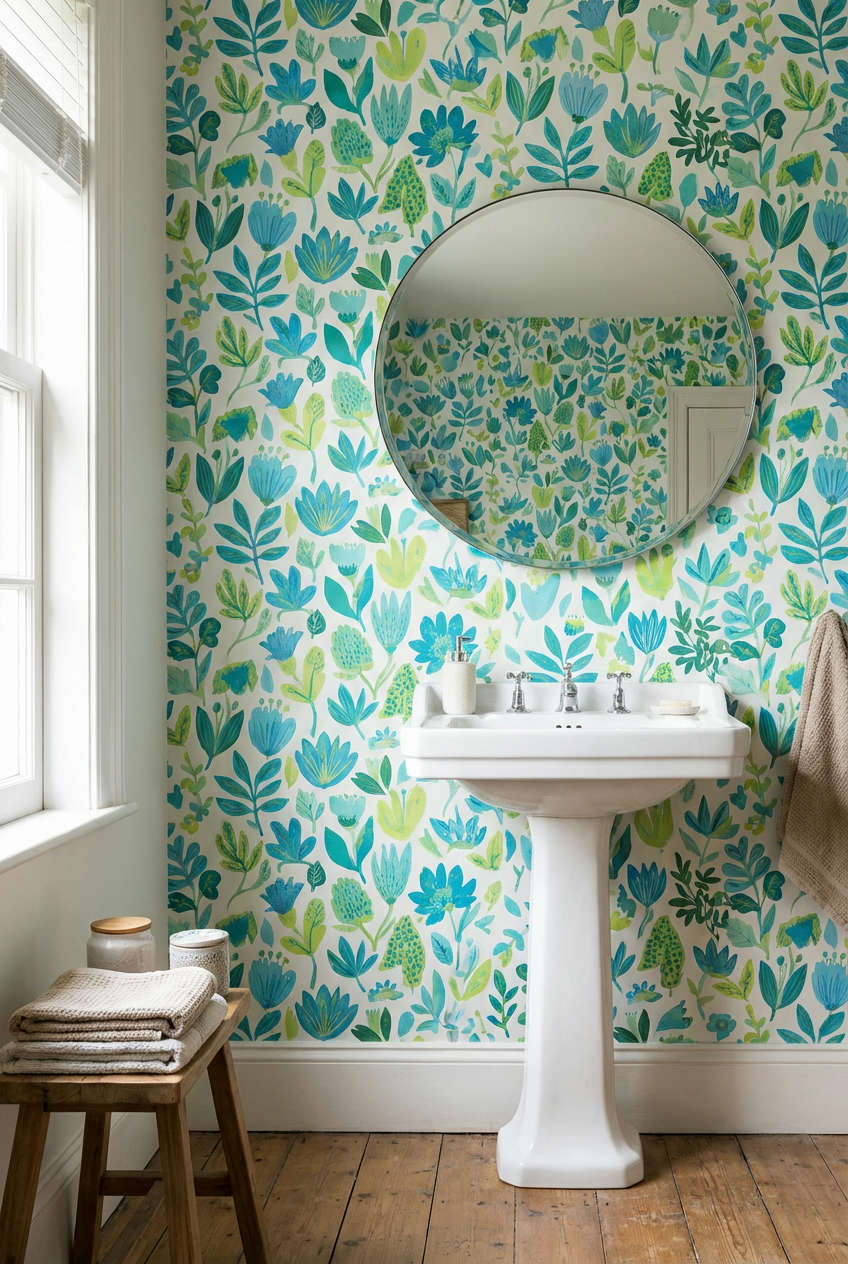 Playful Patterned Wallpaper