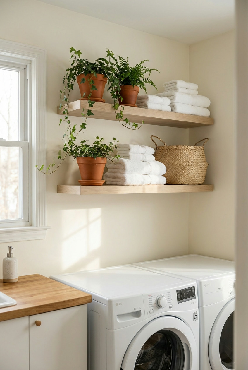 DIY Floating Shelves for Accessible Storage