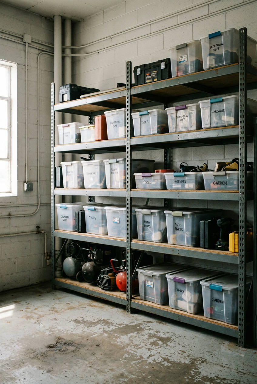 Heavy-Duty Garage Shelving