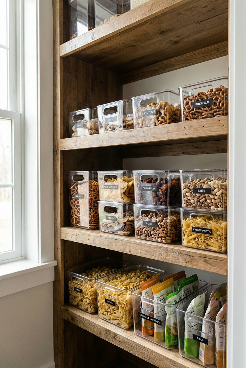 Clear Bins for Instant Visibility