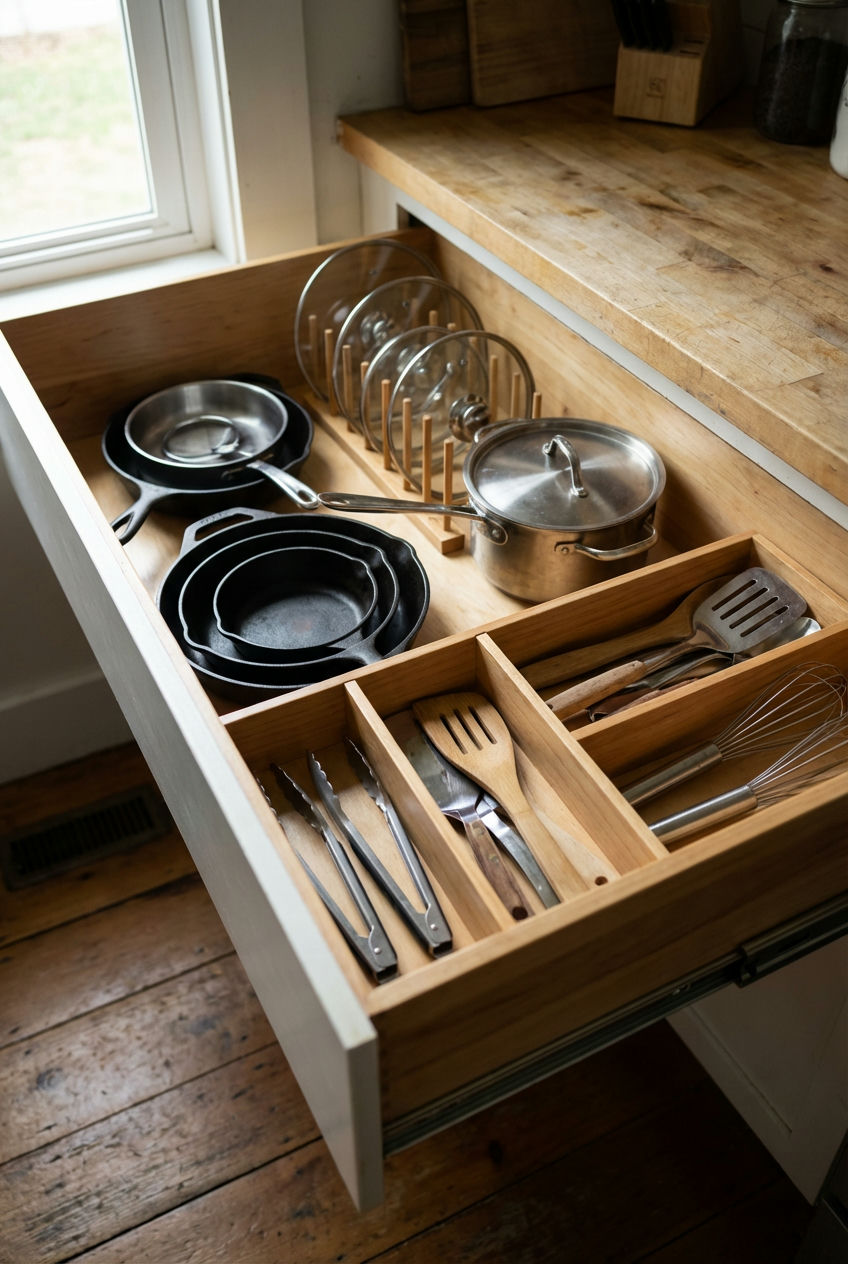 Deep Drawer Organization