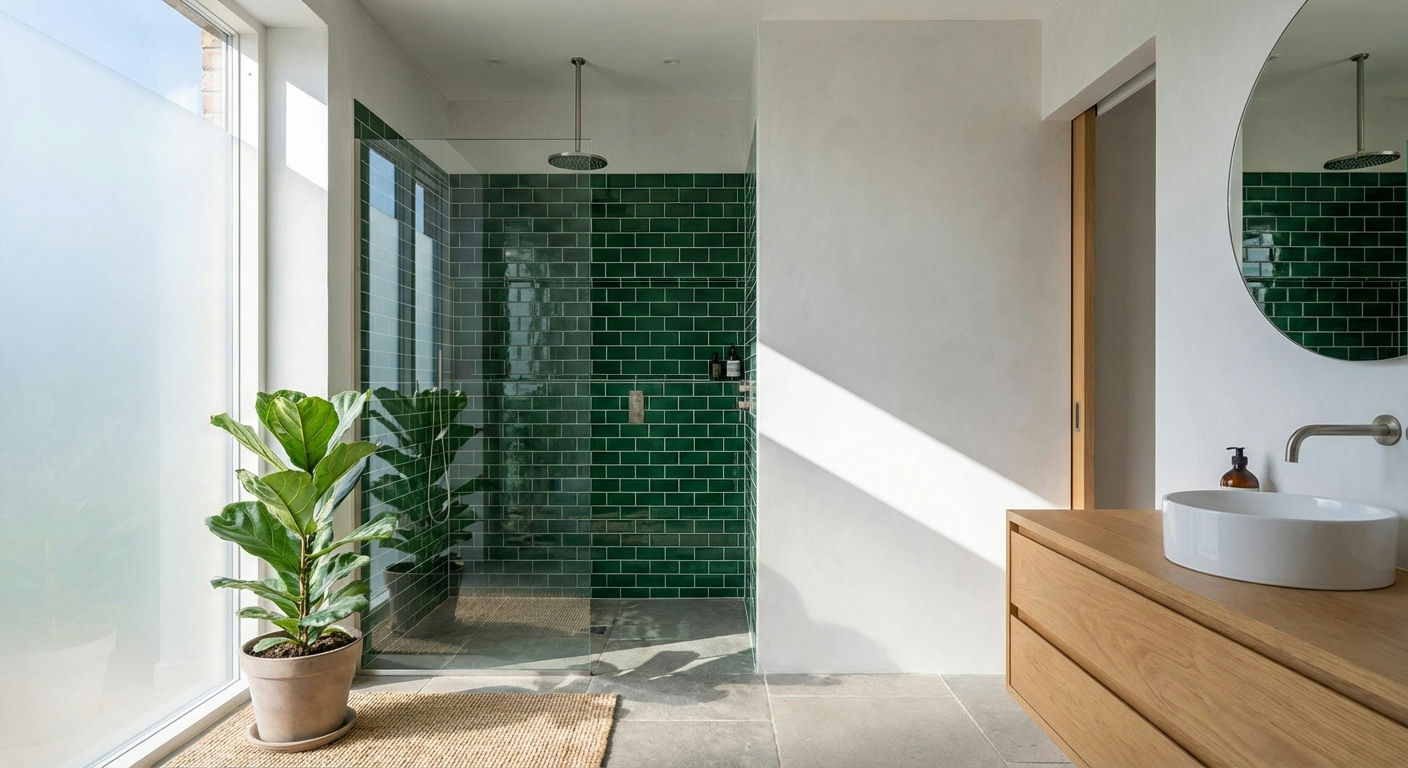 Statement Green Tiles