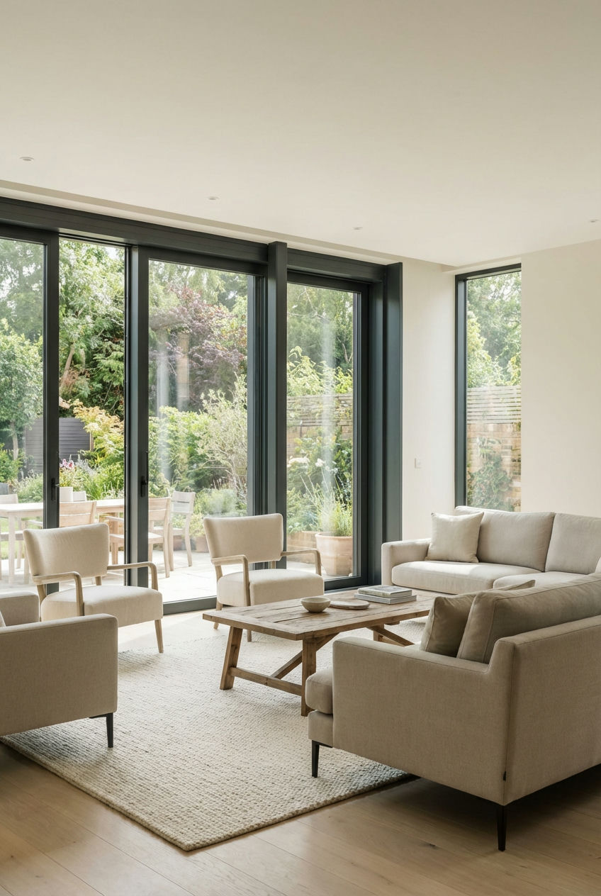 Minimalist Black Window Frames