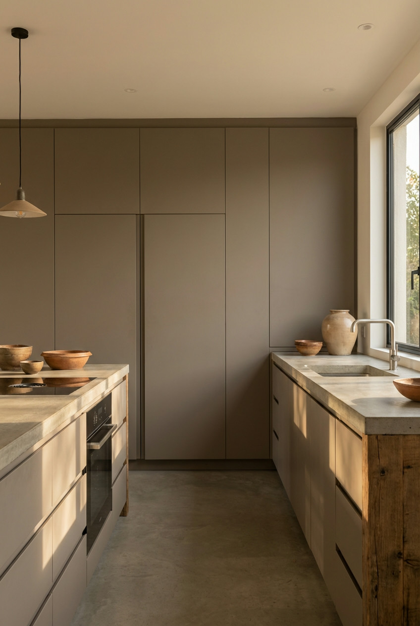 Integrated Appliances with Disappearing Pantry