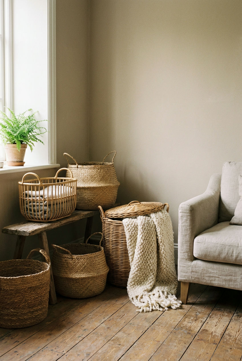Woven Baskets for Storage