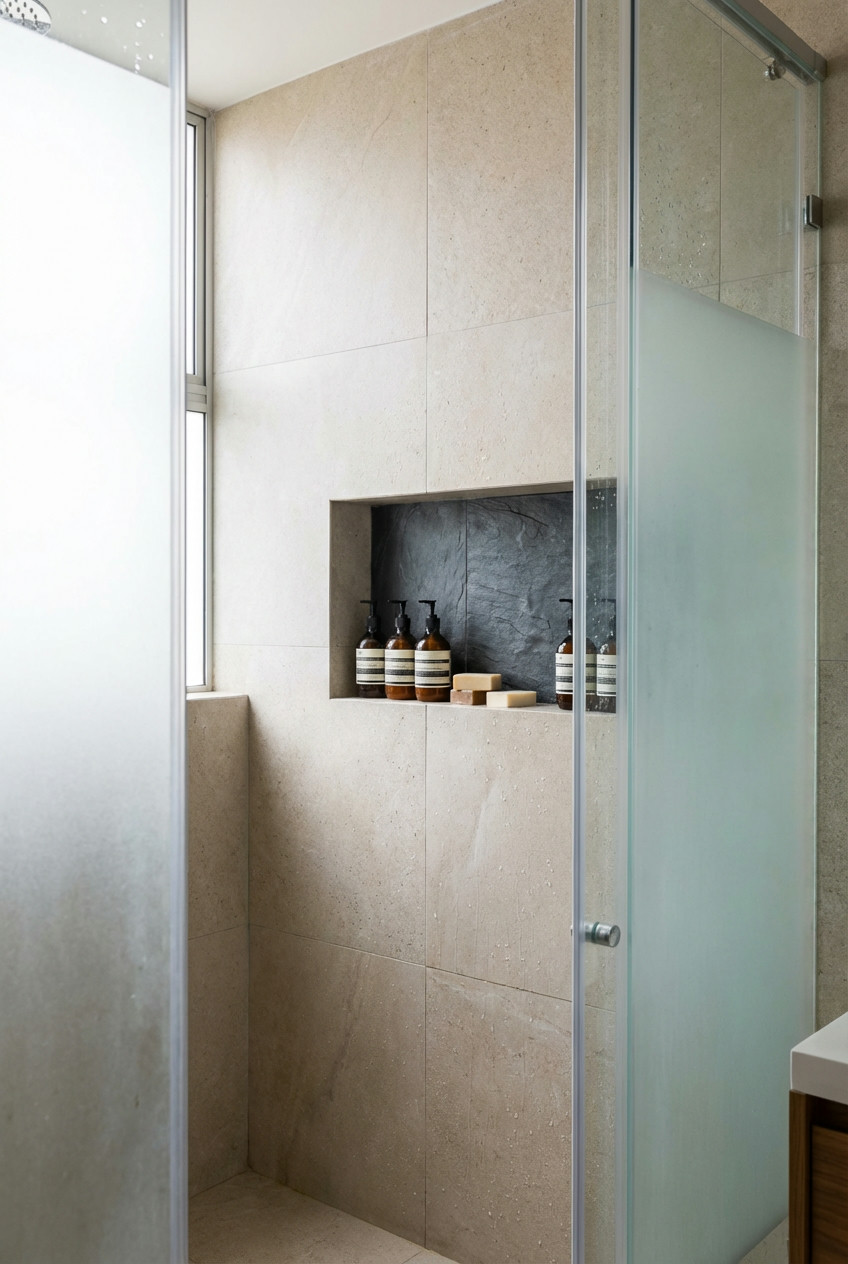 Integrated Shower Niche