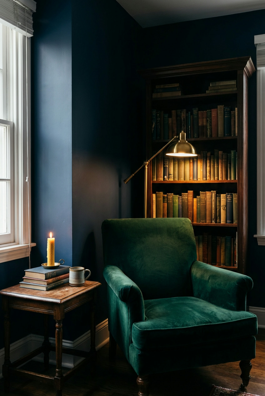 Dark-and-Moody-Library-Nook