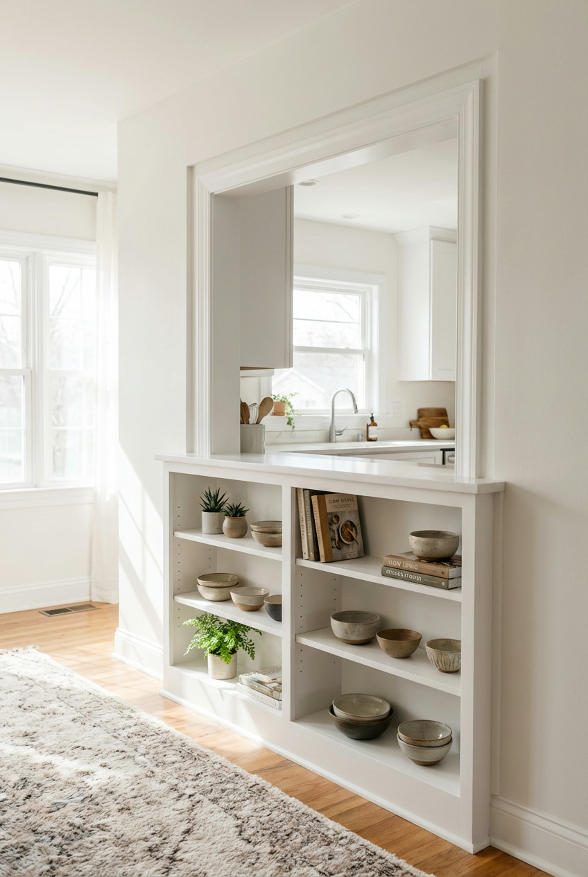 Kitchen Pass-Through-Shelving