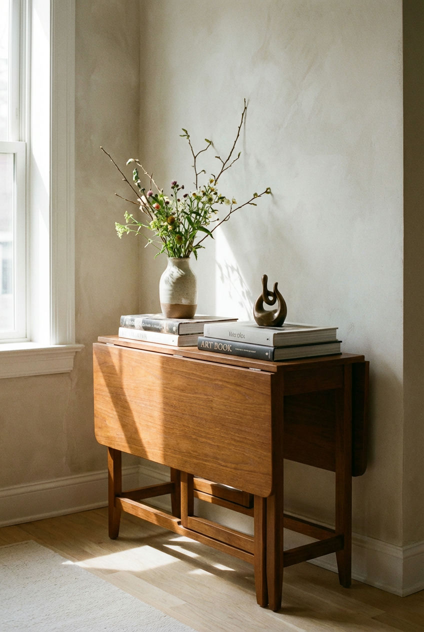 Elegant Console Styling for Foldable Tables