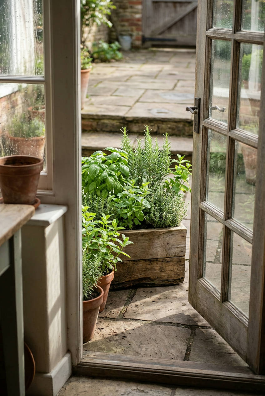 Herb Garden near Kitchen