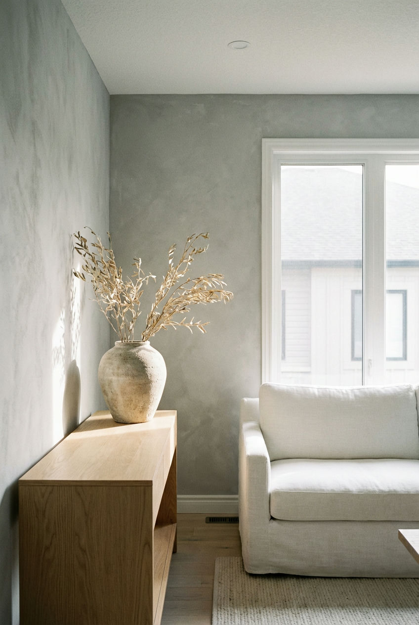 Tactile Walls with Lime Wash