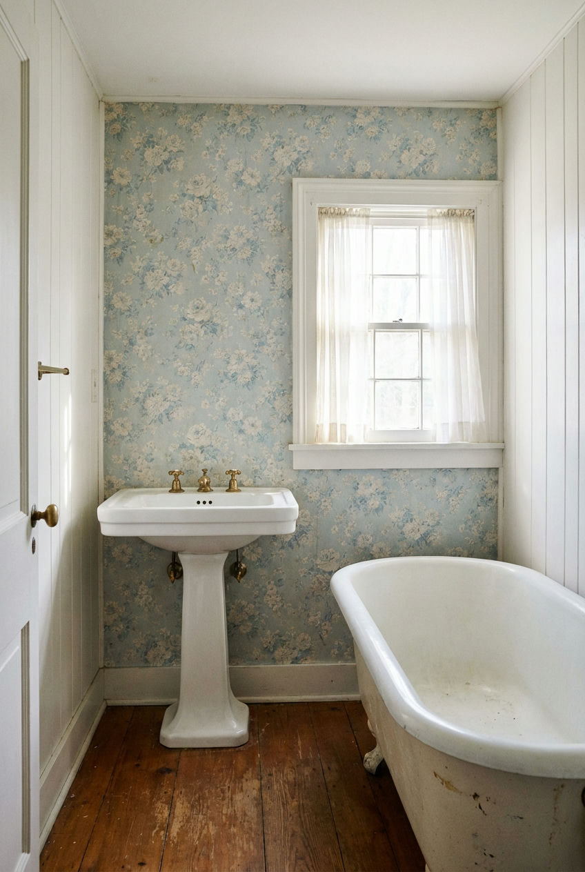 Patterned Wallpaper Accent