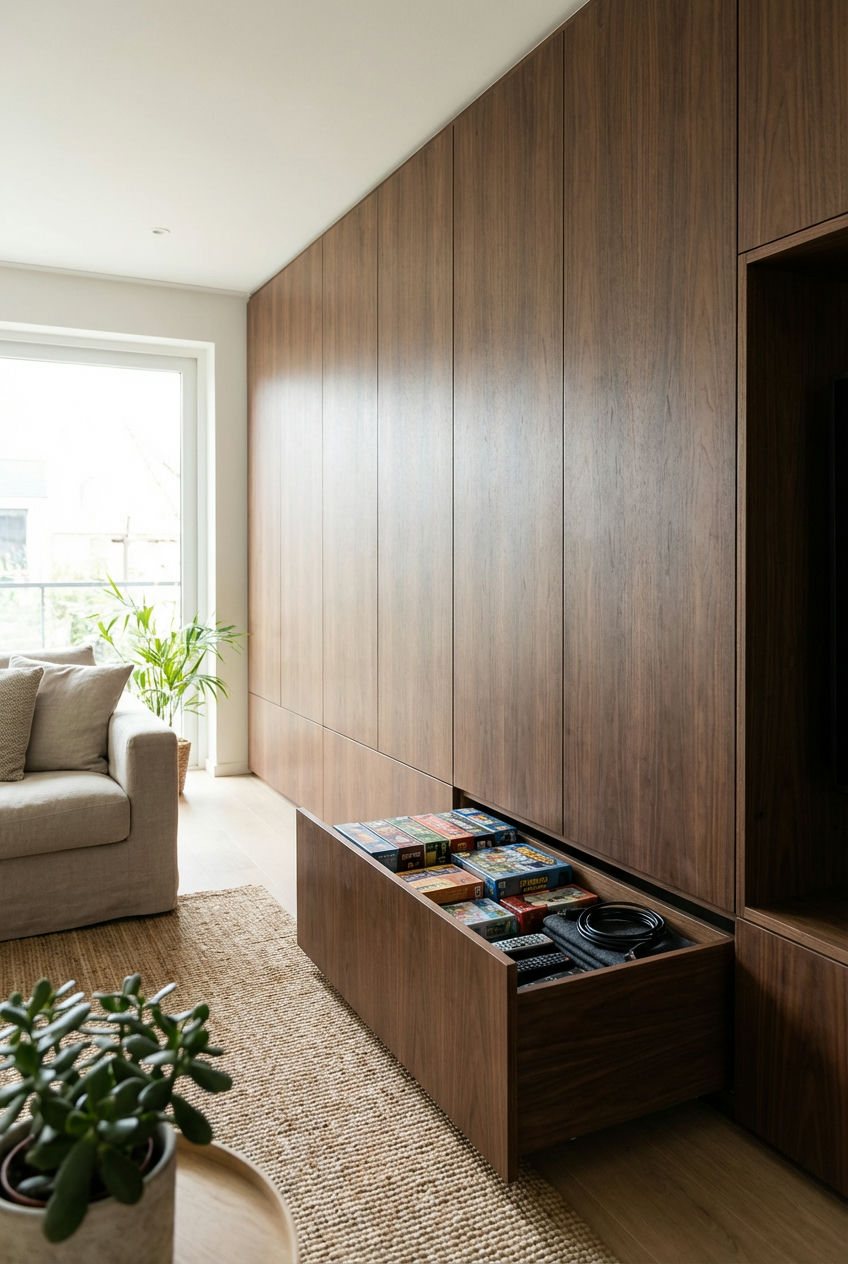 Deep Cabinetry with Pull-Outs