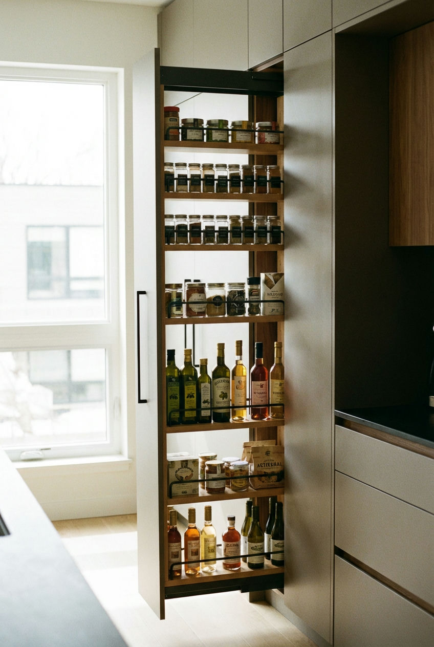 Vertical Pull-Out-Pantries