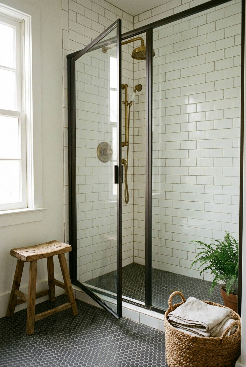 Penny Tile Shower Floor