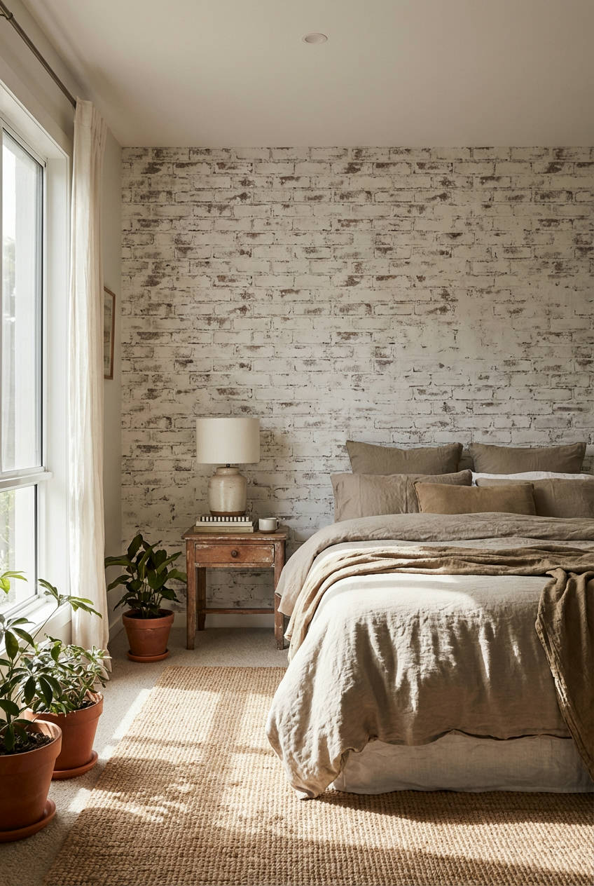 Faux Brick Wall