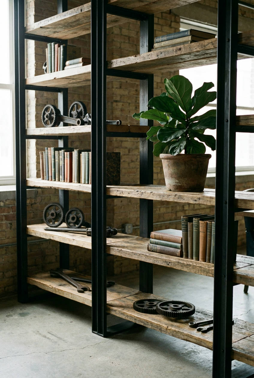 Industrial-Open-shelving