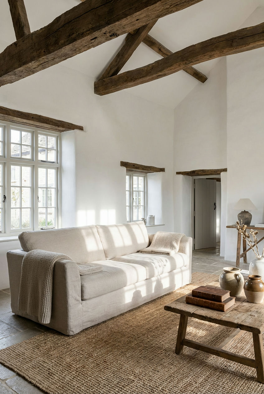 Exposed Wooden Beams