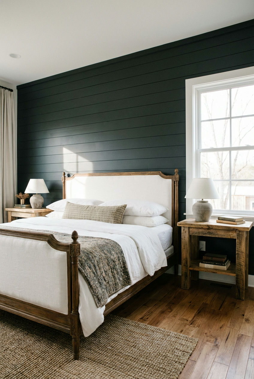 Dark Accent Walls in Bedrooms