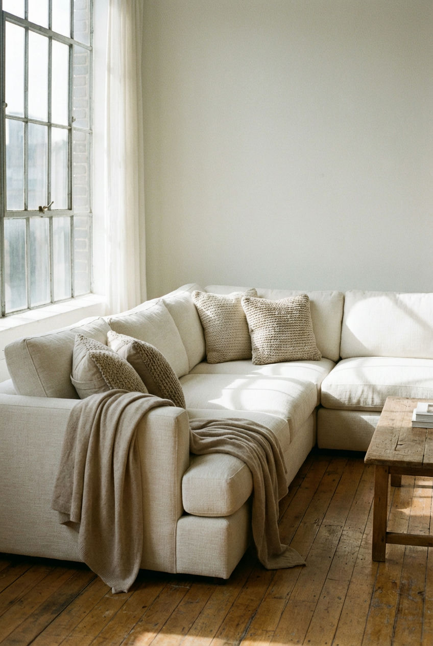 Textured Linen Sofas