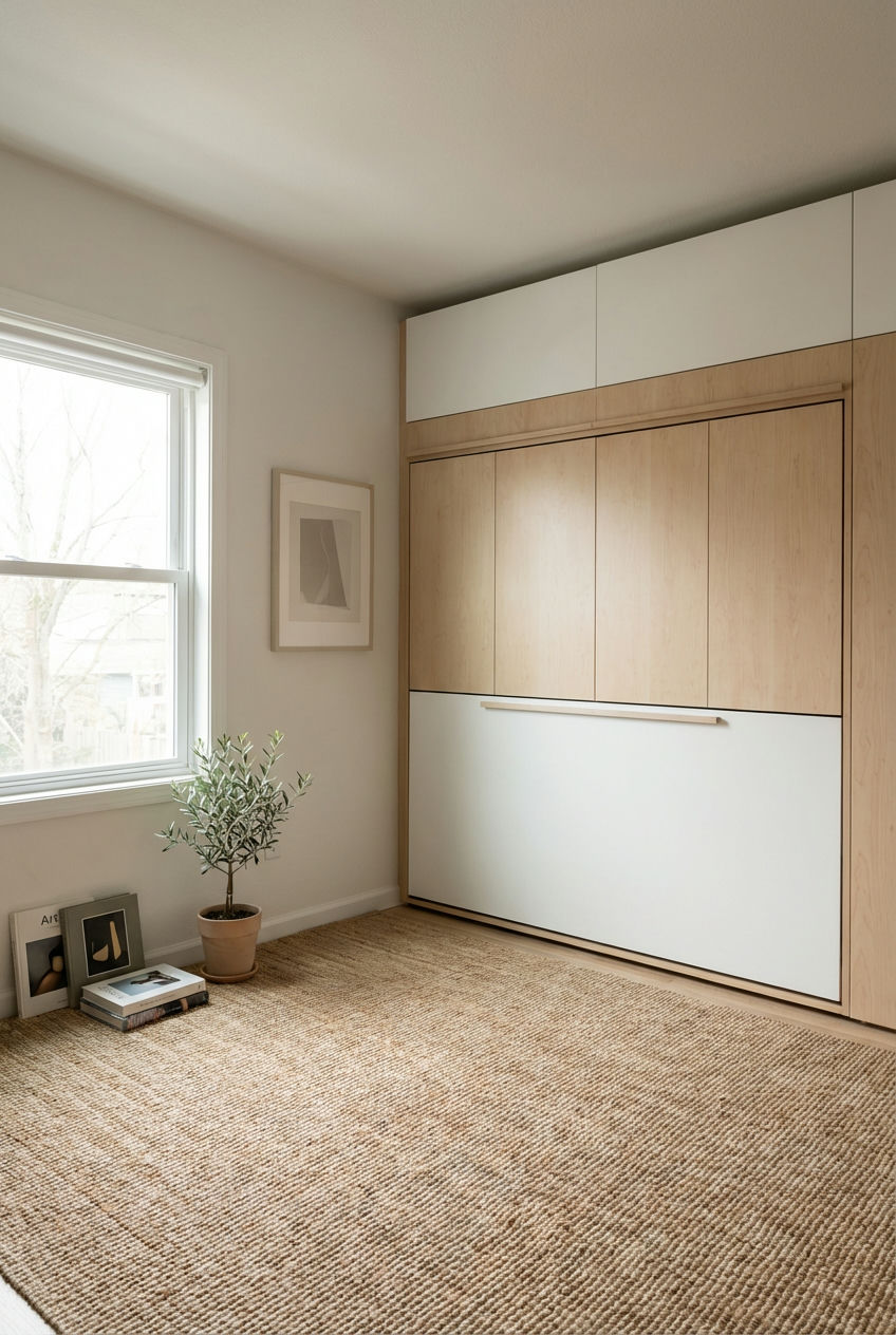 Wall-Mounted Fold-Out Bed