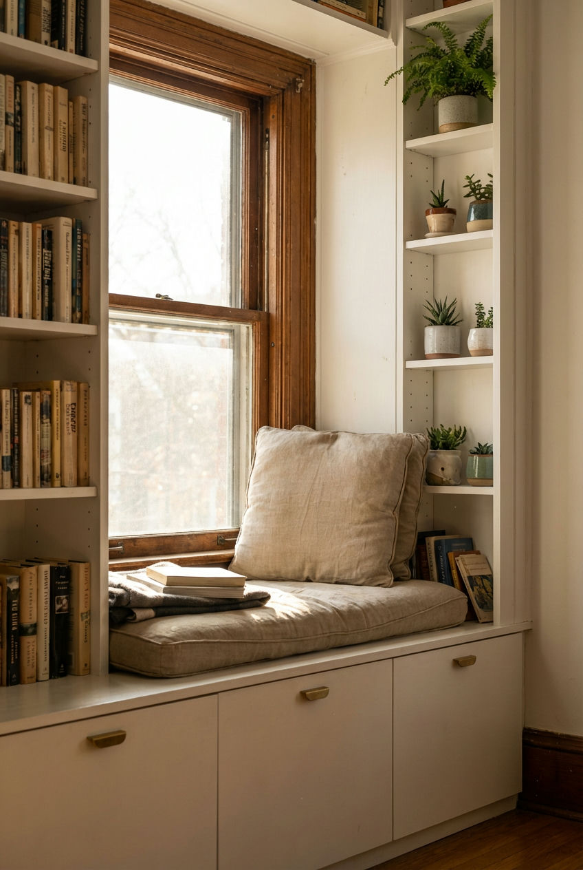 Window Seat with Hidden Storage