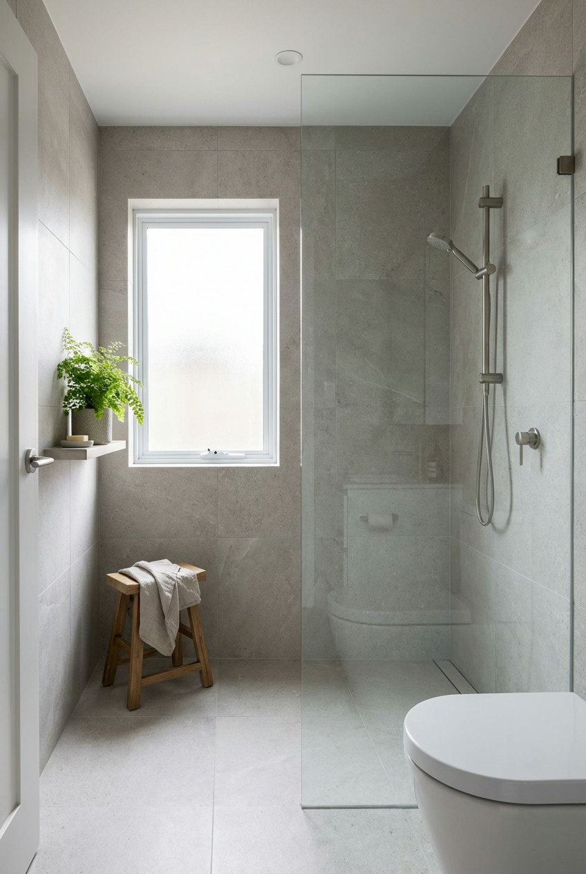 Curbless Shower Entry